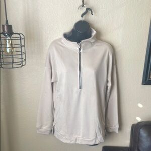 PRETTYGARDEN Women's Causal 1/4 Zip Pullover Long Sleeve Collar Sweatshirt